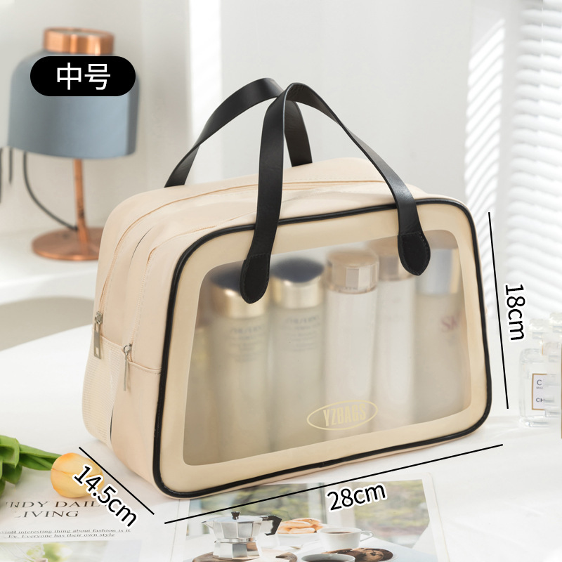 Bolsa de cosméticos de alta calidad para mujer bolsa de separación húmeda y seca gran capacidad hogar dormitorio cuidado de la piel lavado bolsa de almacenamiento al por mayor