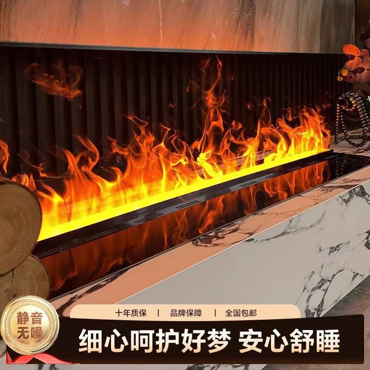 新款3d智能雾化壁炉仿真火焰家用电视柜装饰嵌入式加湿器