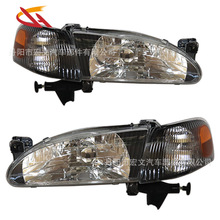 适用于 1998 1999 2000年款丰田卡罗拉美版us大灯+脚灯黑底半总成