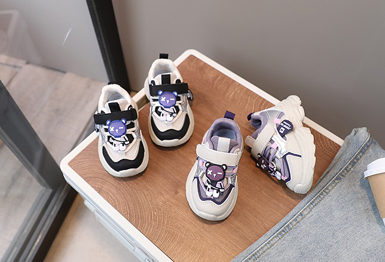 Ventilerande mesh sneaker för flickor för vår och höst sport_voghion.com