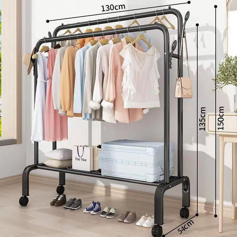 percha de ropa de piso vertical grosor grosor percha de ropa de casa dormitorio balcón barra de secado percha de ropa de secado percha