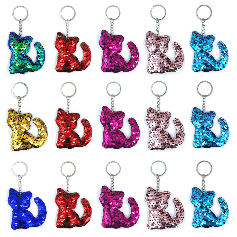 Retroreflective glossy fashionable keychain