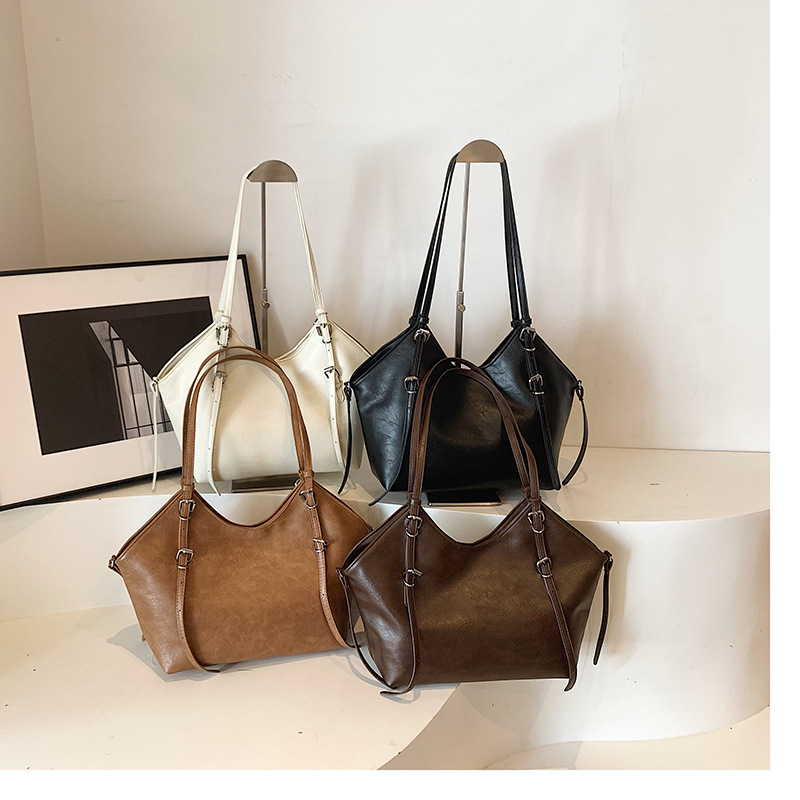 Retro suave de gran capacidad nueva moda bolso de hombro literario brazo bolso de alta calidad bolso de mujer