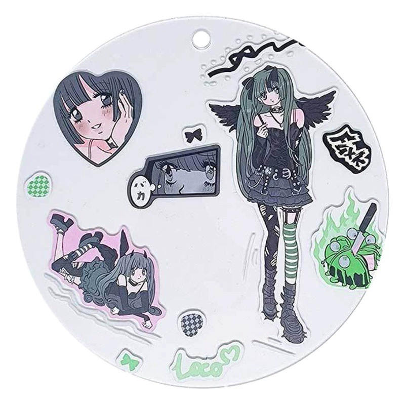 Негабаритная карточка круглая прозрачная акриловая карточка