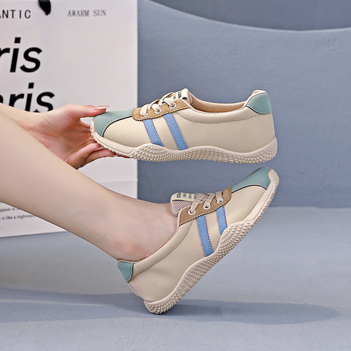 Women's Light-Up Sneakers 2025 Spring and Autumn New Fashionable and Versatile Dad's White Laces Sneakers YYN-1507