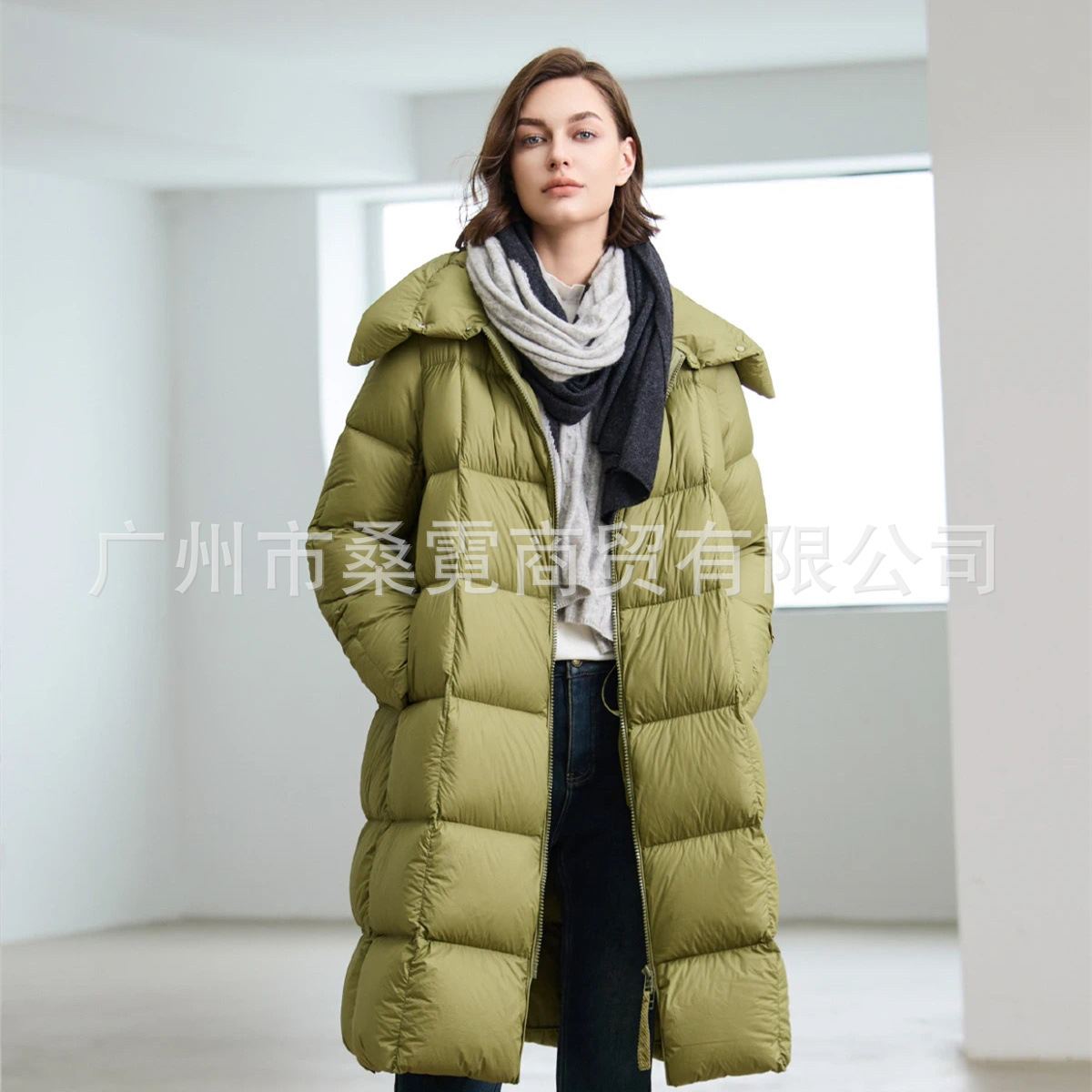 哥邦冬季长款短款羽绒服高品质品牌折扣女装走份清货直播货源批发
