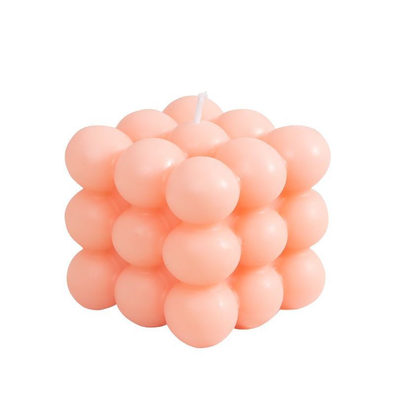 Estilo de bola creativa Cubo de Rubik Vela de aromaterapia al por mayor Oficina del hogar Vela de fragancia simple Adornos de objetos pequeños