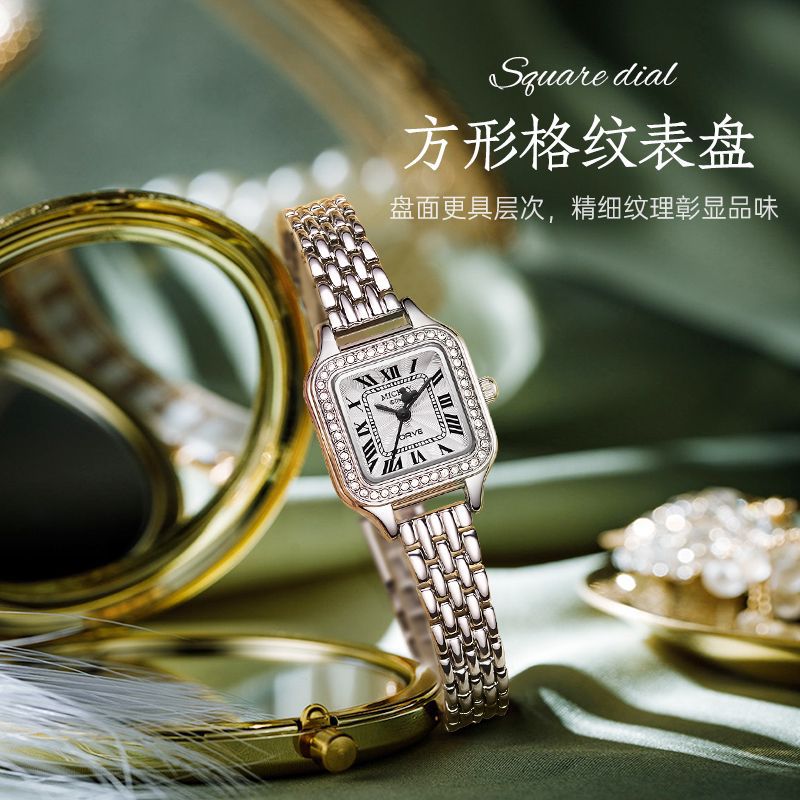 迪士尼正品手表女款2025新款时尚百搭小众高级感轻奢简约石英表