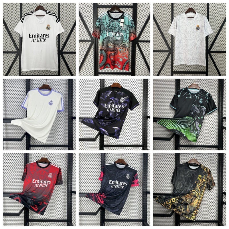 Foreign Trade 21-25 Real Madrid Home and Away Special Edition Fan Football Jersey Mbappe Short-Sleeved T-Shirt Summer Football Uniform