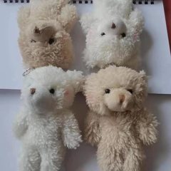 新しいかわいい赤面結合クマぬいぐるみクマビーズチェーン携帯電話ペンダント 12cm クマ