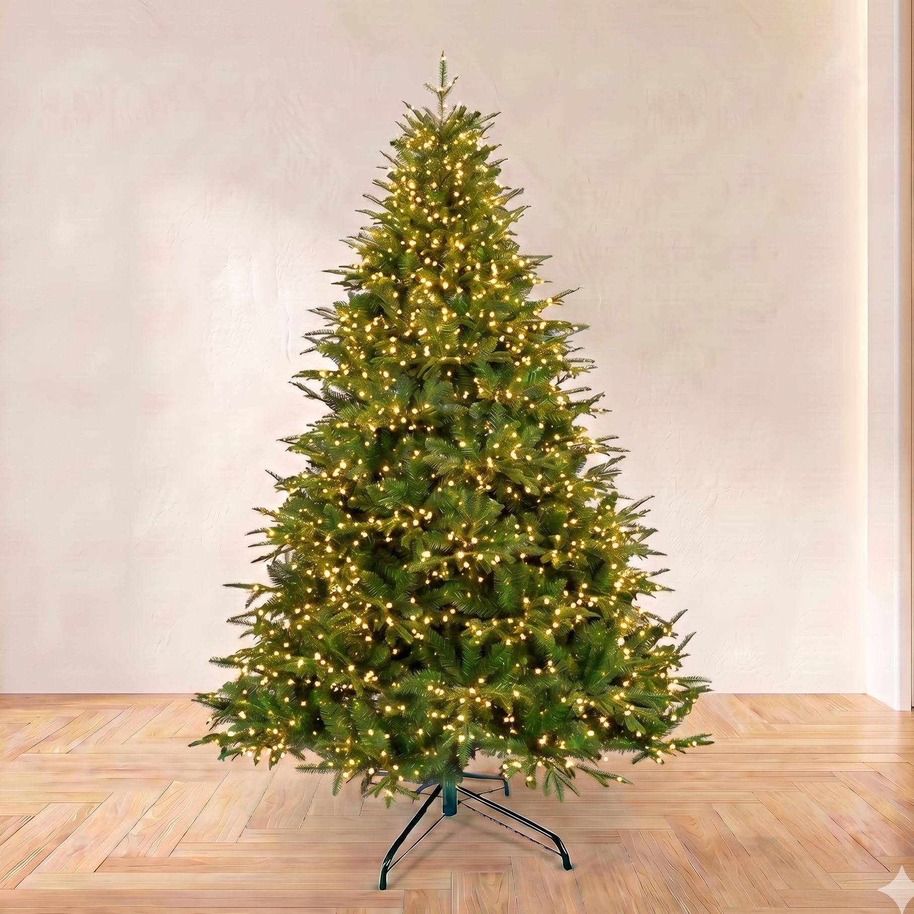Inventario transfronterizo especial para decoraciones de Navidad verde simulación punta de alta calidad cifrado PE híbrido árbol de Navidad doméstico