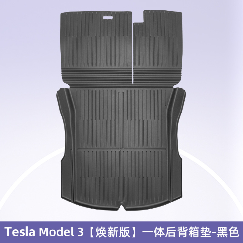 Es adecuado para la nueva versión de Tesla Model3 / Y cojín del maletero, cojín de respaldo, cojín antisucio.