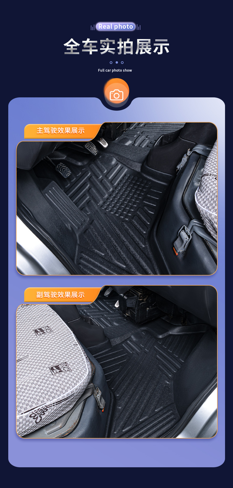 Suitable for Wuling Rongguang Car Floor Mats, Full Surround Type, Specifically for Rongguang 6407/Rongguang 6470, Car Modification and Decoration Tpe Floor Mats