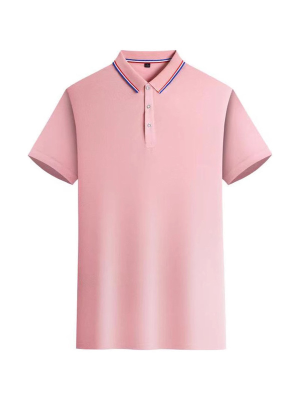 シルクコットン速乾インターカラーラペルプリントロゴ作業服半袖ポロシャツ180g(個包装なし)|undefined