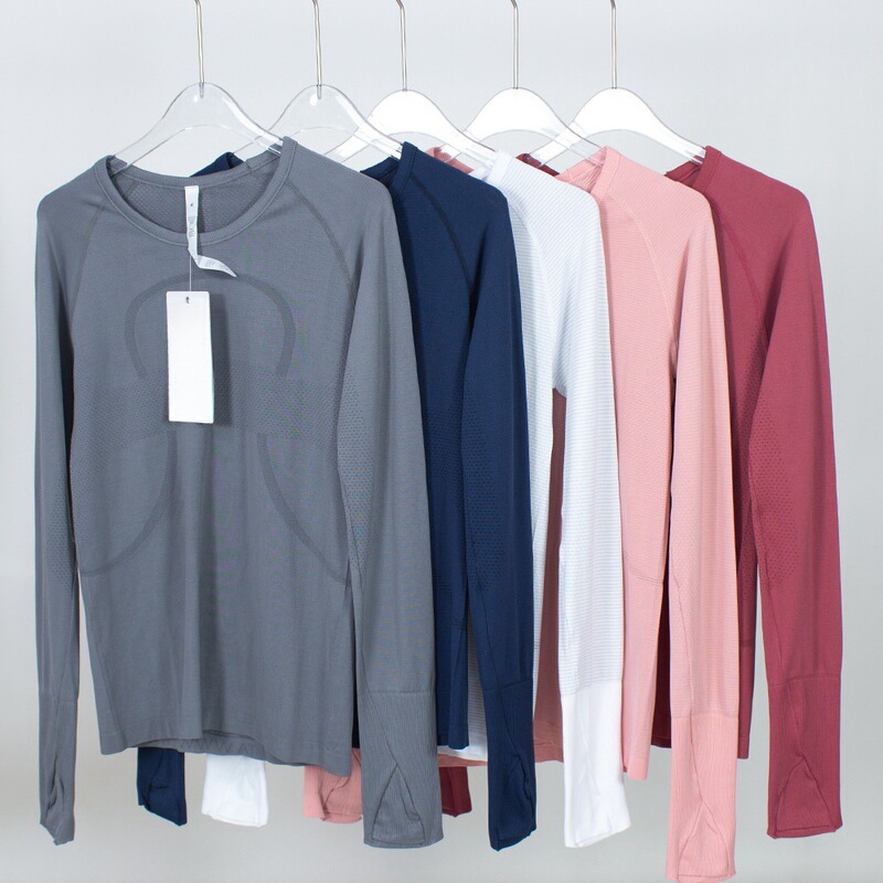 New yoga clothes high elastic seamless tight women's sports long-sleeved T-shirt 2.0 tight quick-drying spandex high elastic New