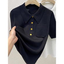 �ļ��¿ʽ�߼��к�ɫpolo��뿪ʽŦ����ƶ���t����֯������