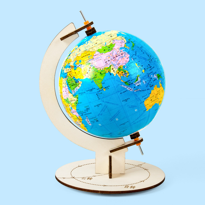 自制地球仪模型科技小制作地球结构科学实验diy科教益智手工材料|undefined