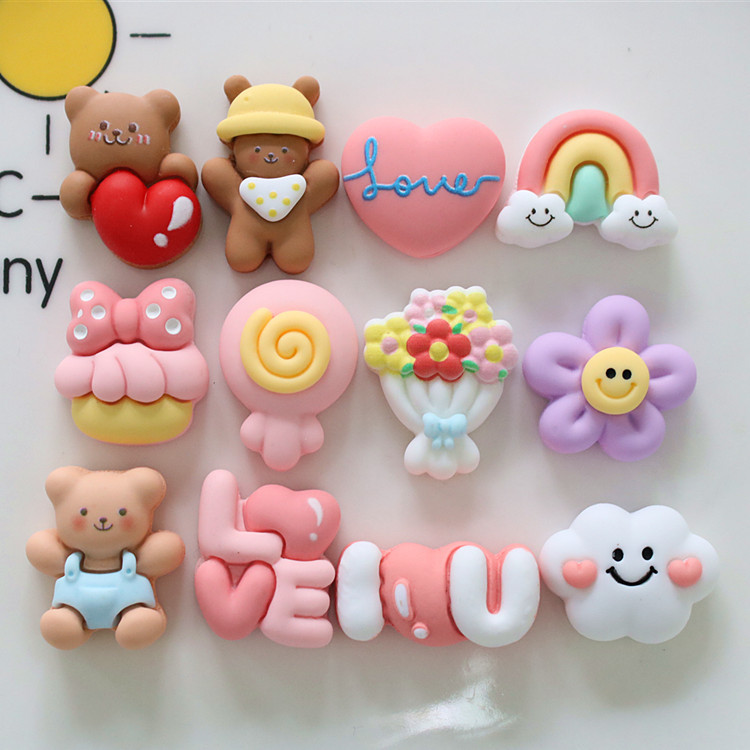 resin diy accessories mobile phone shell accessories handmade shoe buckle resin accessories wholesale sweetheart Macaron series north 4