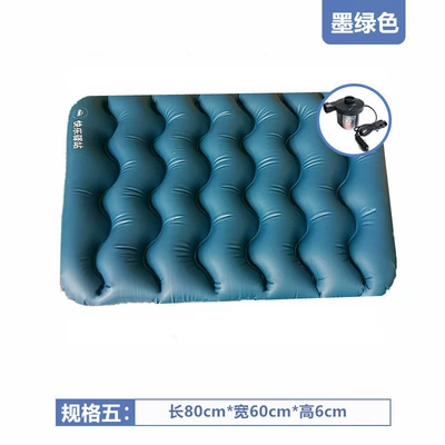 Leveling Pad Gap Air Mattress Vehicle-mounted inflatable bed - dark-green-trunk-booster-pad-8060-6cm-1-repair-kit-1-car-electric-pump