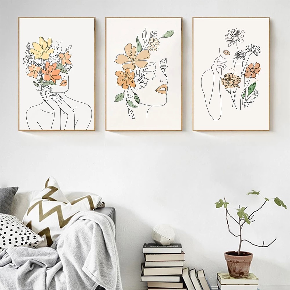 Hazy Sunrise Sunset Lake Beach Bird Flower Reed Abstract Painting Art Canvas Painting Living Room Home Decoration Painting Core