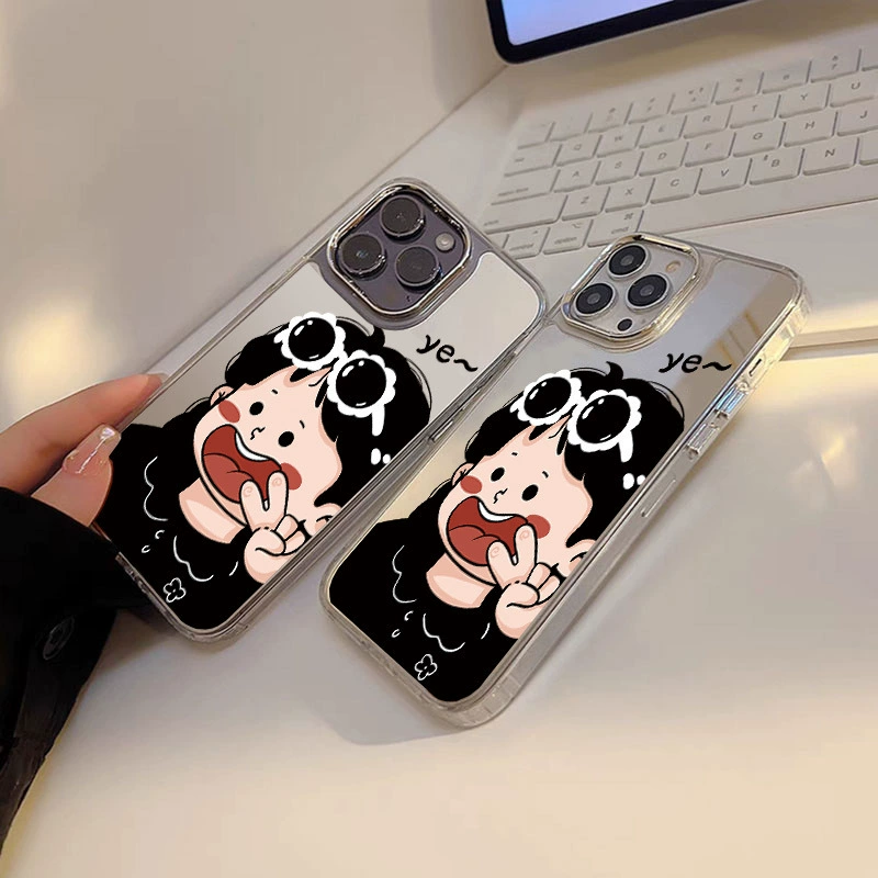 Чехол для телефона совместимый с iPhone 13 Pro, милый, с эффектом зеркала, 7 Plus