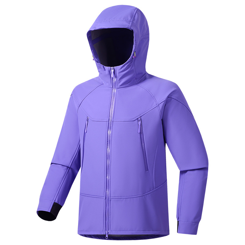Three-Dimensional Cutting Outdoor Water-Repellent Casual Windproof Soft Shell Jacket Jacket Couple Jacket Wholesale