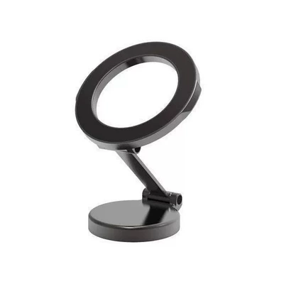 Mobile Phone Car Magnetic Holder Magsafe Foldableing Strong Magnetic Car Dashboard Navigation Alloy Adjustable Holder (Car phone holder) - single-sided-magnetic-stand-black