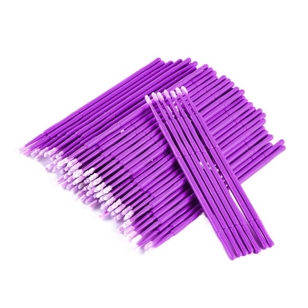 Factory Direct Sales Grafted Eyelash Cotton Swabs Nano Bag Pattern Embroidered Cotton Swabs Semi-Permanent Makeup Handmade Eyebrow Pattern