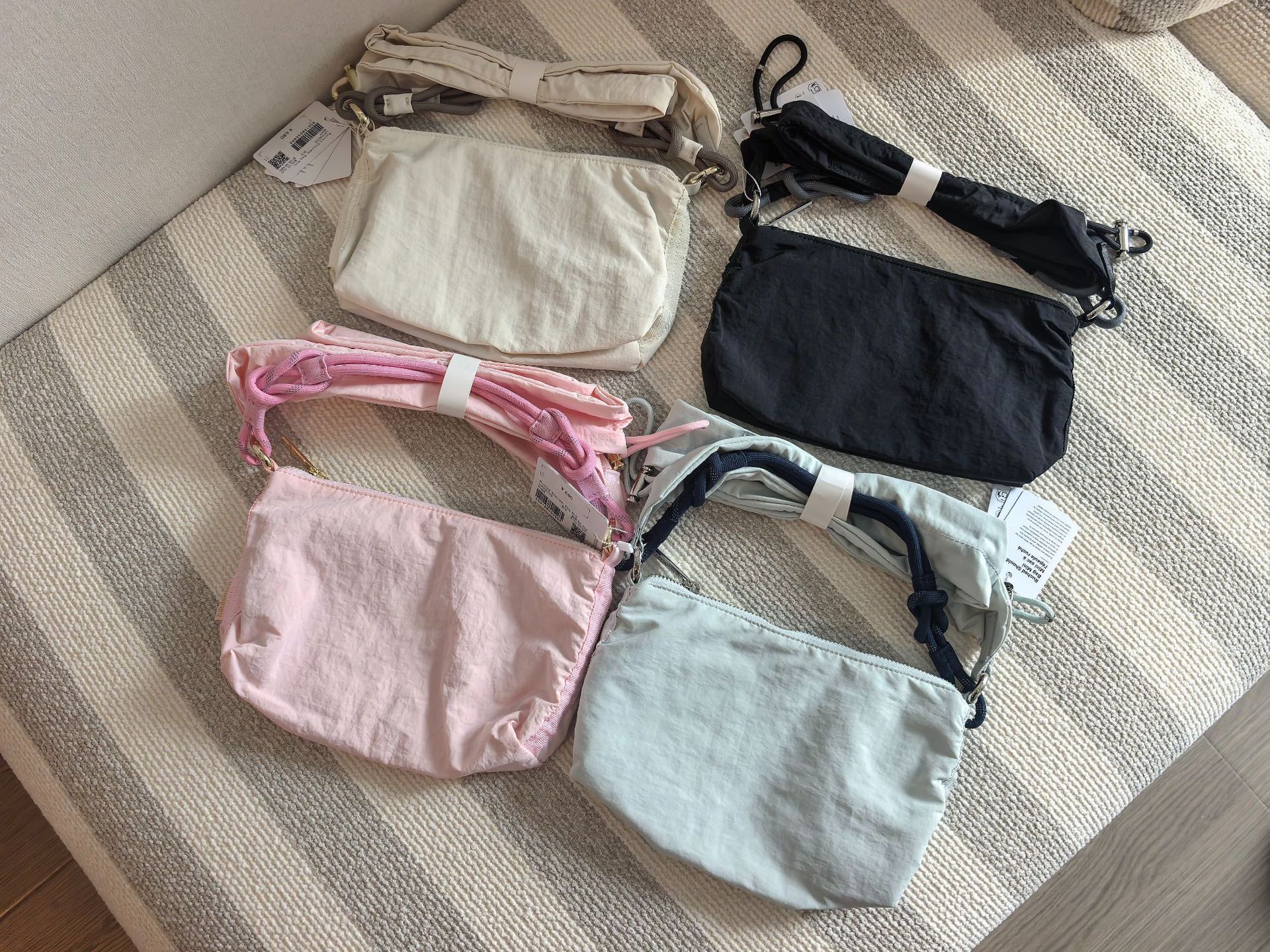 LU Convertible 1.5L 6.5L 16L Large Capacity Hobo Bag Pleated Cloud Crossbody Underarm Bag