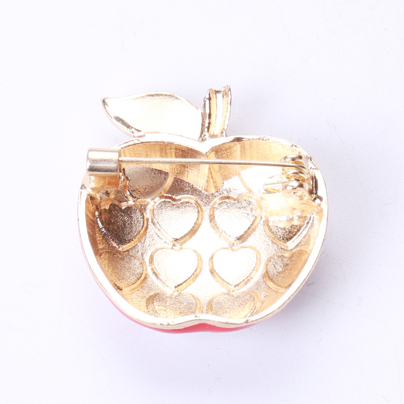 All Seasons Season IG Style Cute Pin Apple Alloy Enamel Women's Brooches