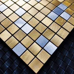 Metal Aluminum Plastic Panel Mosaic Tile Self-Adhesive Wall Sticker Old Wall Renovation Living Room Brick Entrance Background Wall Small Particle Particles