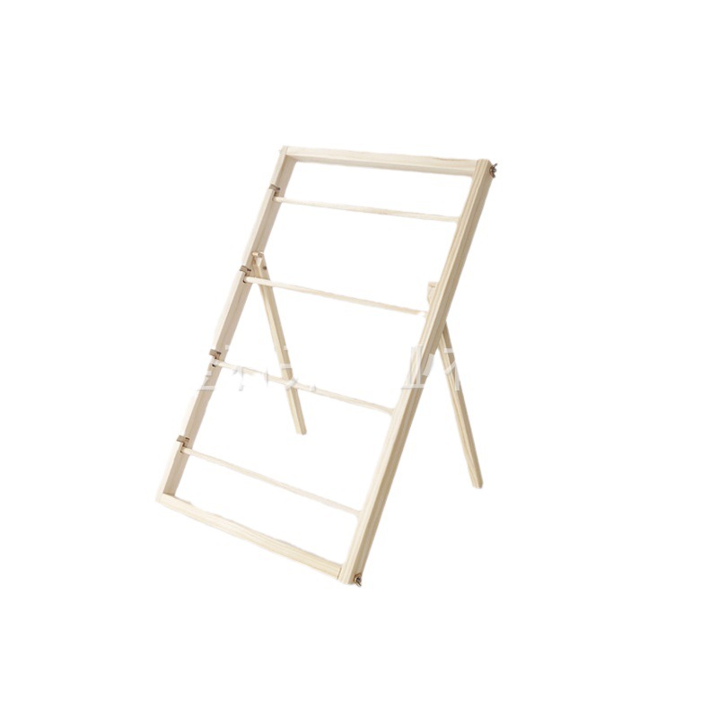 Estante de exhibición de almacenamiento de cinta de madera nueva lana tejida de madera maciza estante de almacenamiento tienda de flores tienda de pasteles estante de cinta en stock