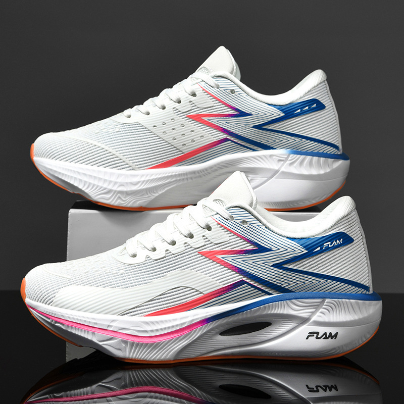 2025 クロスボーダー新入生スポーツポップコーンカーボンプレートランニングシューズメッシュ大きいサイズ軽量ランニングシューズ Amazon|undefined