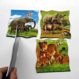 厂家大量批发纸质磁性拼图 儿童玩具 广告促销礼品
