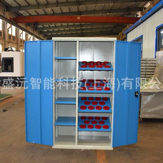 瑜盛沅定制重型数控工具柜多功能对开门CNS-14刀套BT50刀具管理柜