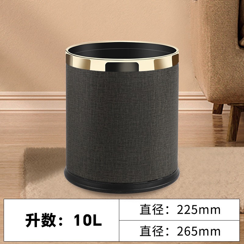 10L círculo de oro negro gris