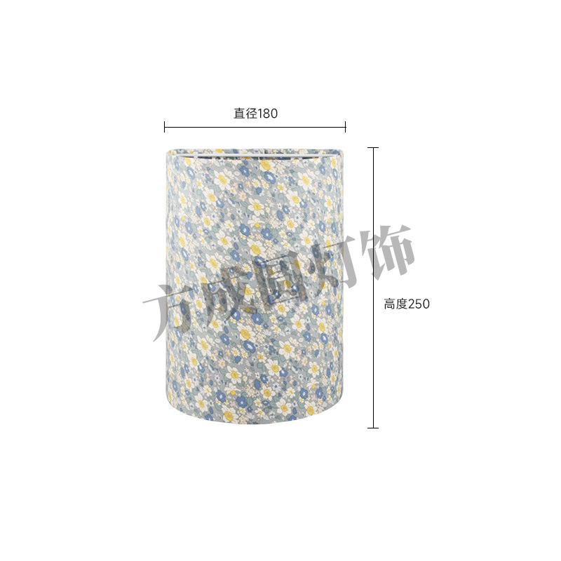 Lámpara de pared semicircular tela de lámpara de lámpara una variedad de patrones de impresión opcionales sala de té sala de estar hotel residencial lámpara de piso de lámpara de lámpara