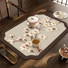 廚房吧檯瀝水墊天然橡膠吸水杯墊茶台隔熱墊子碗盤杯子免洗乾燥墊