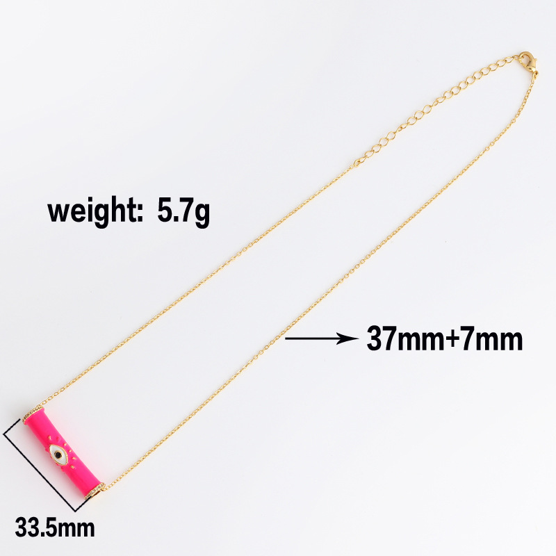 Simple Style Bamboo Copper Necklace Plating Copper Necklaces