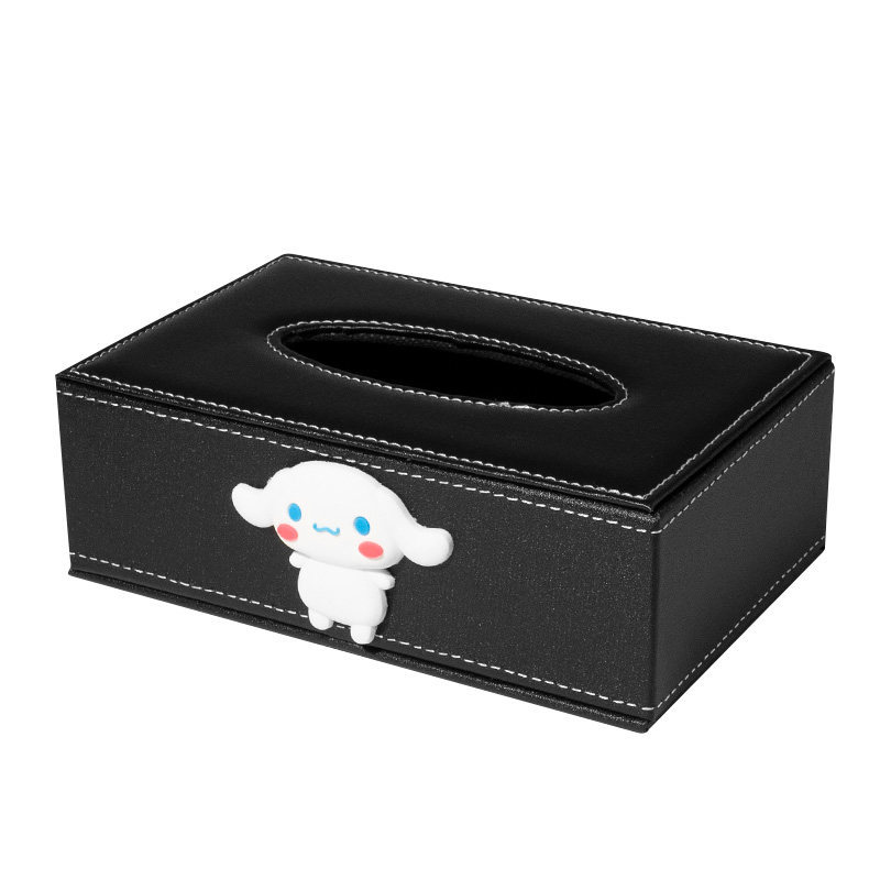 Central Console Front | Other Car tissue box/set - cinnamoroll-with-non-slip-mat-suitable-for-about-300-tissues