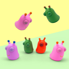 Cute Blinking Little Caterpillar Decompression Gadget Stress-Relief Blowing Eye Caterpillar Pinching Fun Children's Toy
