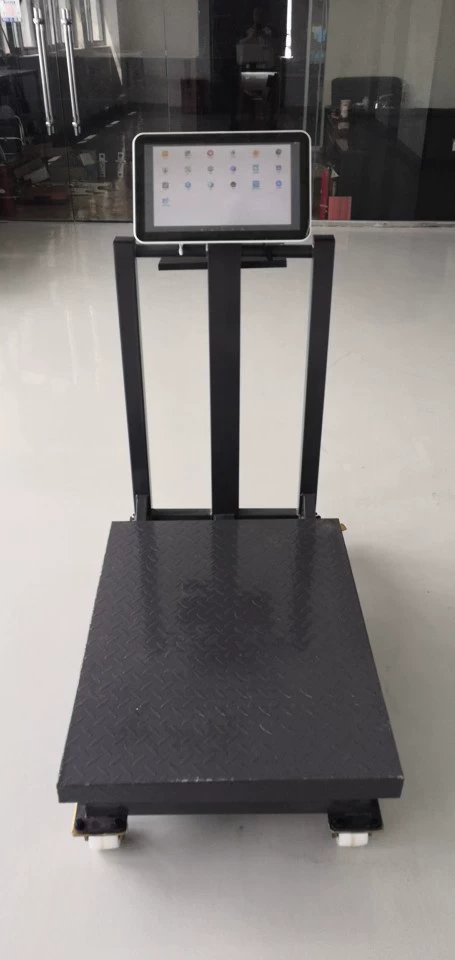 600kg электронные настольные весы с колесом мобильные настольные весы Android интеллектуальные весы сенсорный экран интеллектуальный электронный фунт