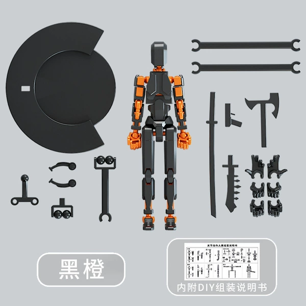 [Bring a bracket] Classic Black Orange (4 weapons+3 sets of hand)