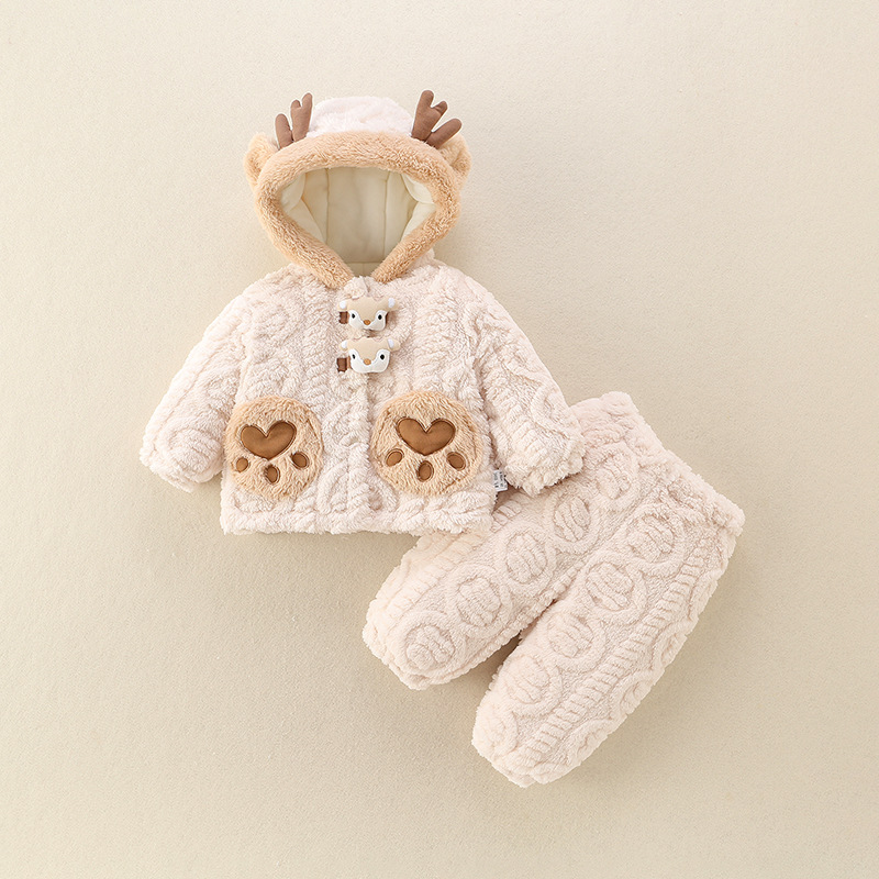 2023新款洋气宝宝秋装衣服男童装春秋款外套针织马甲三件套