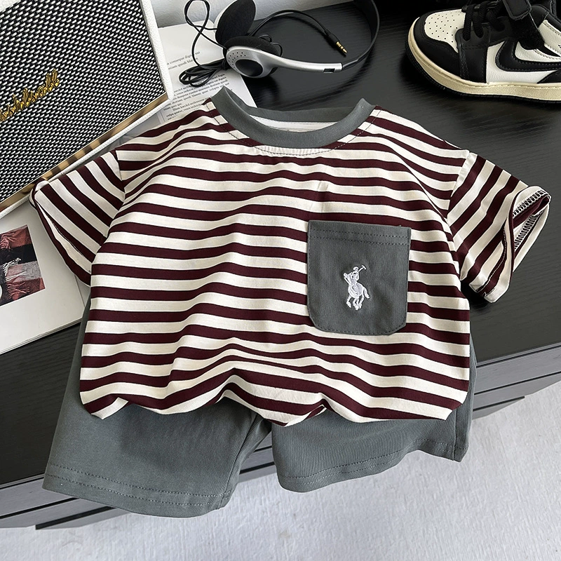 Chinese Boys Summer Outfit Set