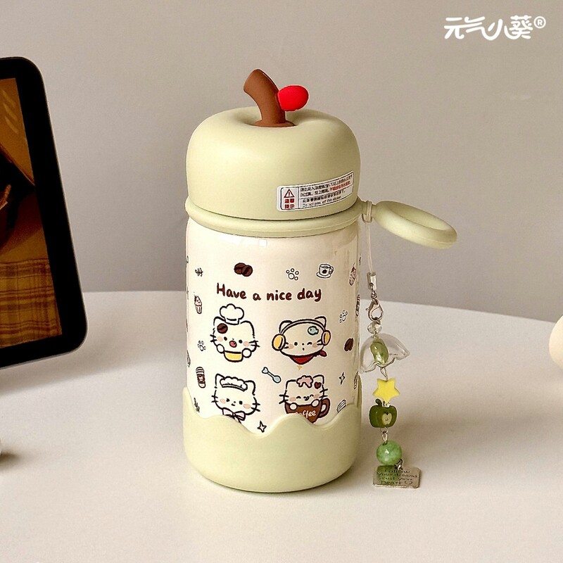 女生新款ins高颜值可爱迷你水杯学生简约小众316不锈钢直饮保温杯|undefined