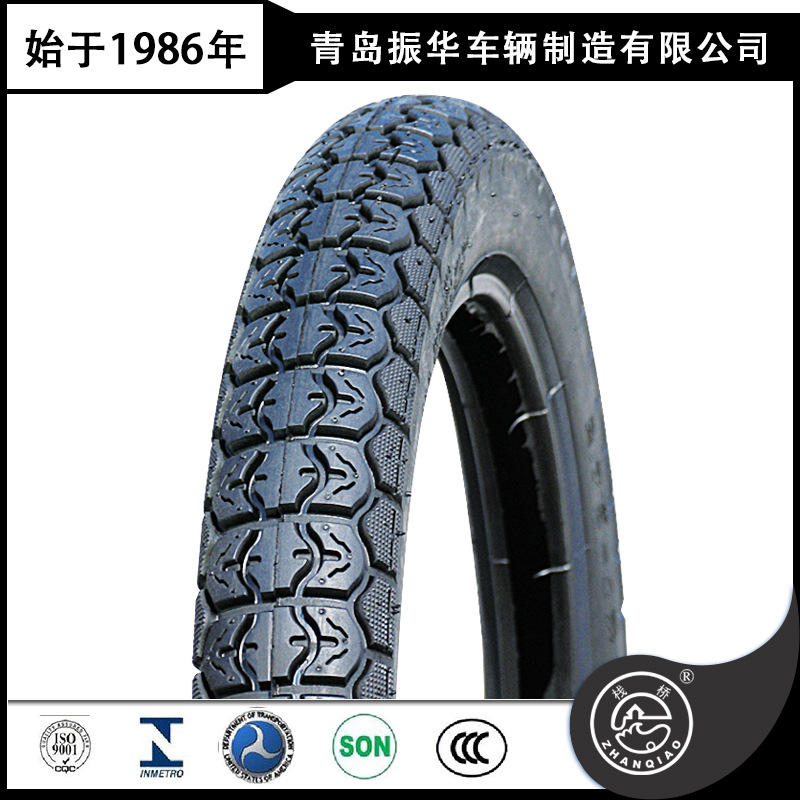 现货 摩托车外胎2.75-18栈桥轮胎出口订单花纹加深防滑耐磨