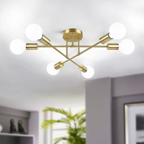 Cross-border Nordic ceiling lamp creative personality multi-head living room bedroom study lamp modern simple room household lamps