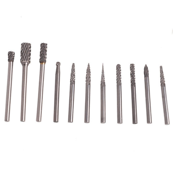 Carbide rotary file tungsten steel milling cutter metal grinding head woodworking engraving milling cutter drill bit grinding head hardware tools