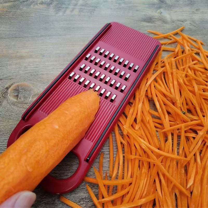 Streifenschneider [Marke SPOUNR] Dinsheng Kartoffelschneider Edelstahl Gurkenschneider Karottenschneider Multi-Funktions-Reibe